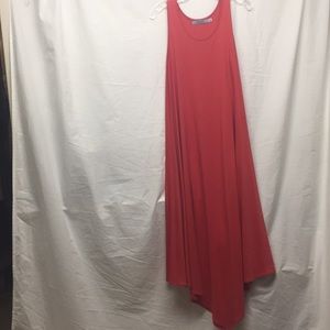 Planet puma cotton maxi dress with uneven hem